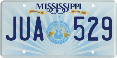 MS license plate JUA529