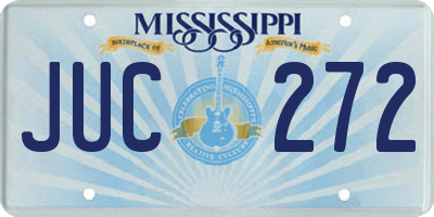 MS license plate JUC272