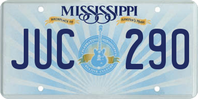 MS license plate JUC290