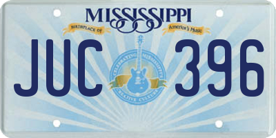 MS license plate JUC396