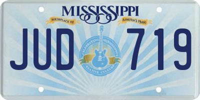 MS license plate JUD719