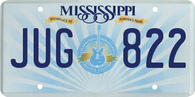 MS license plate JUG822