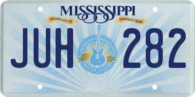 MS license plate JUH282