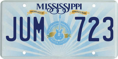 MS license plate JUM723