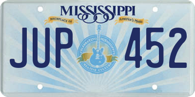 MS license plate JUP452
