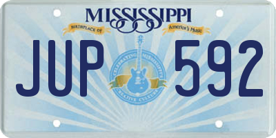 MS license plate JUP592