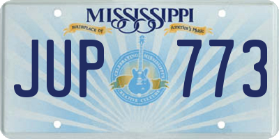 MS license plate JUP773