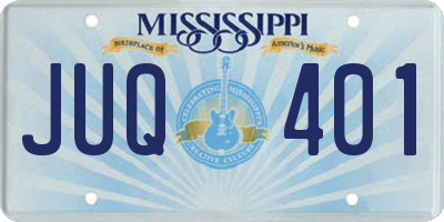 MS license plate JUQ401