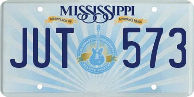 MS license plate JUT573