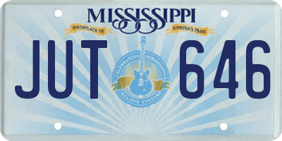 MS license plate JUT646