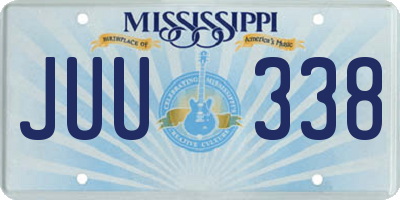 MS license plate JUU338