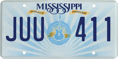 MS license plate JUU411