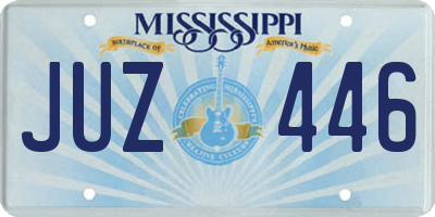 MS license plate JUZ446