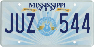 MS license plate JUZ544