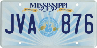 MS license plate JVA876
