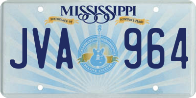 MS license plate JVA964