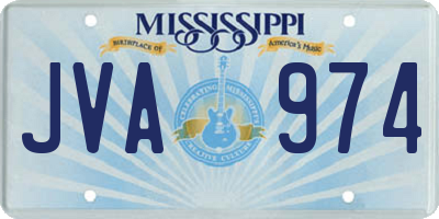 MS license plate JVA974