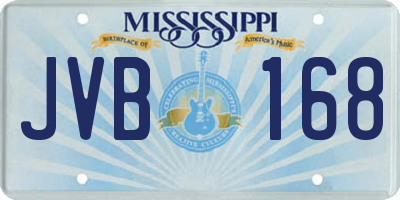 MS license plate JVB168
