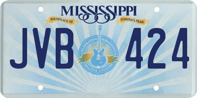 MS license plate JVB424