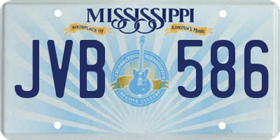MS license plate JVB586
