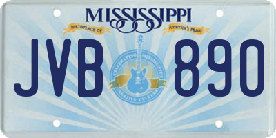MS license plate JVB890