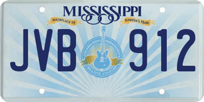 MS license plate JVB912