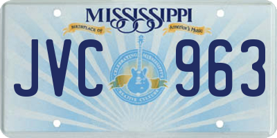 MS license plate JVC963