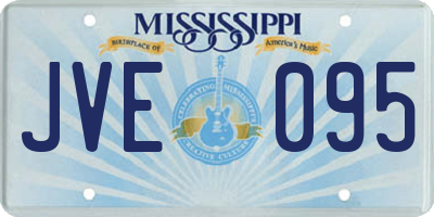 MS license plate JVE095
