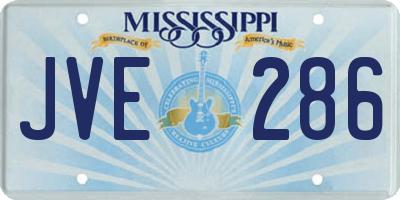 MS license plate JVE286