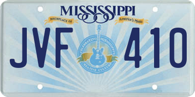 MS license plate JVF410