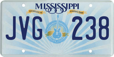 MS license plate JVG238