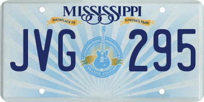 MS license plate JVG295