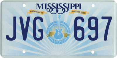 MS license plate JVG697