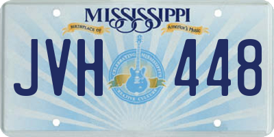 MS license plate JVH448