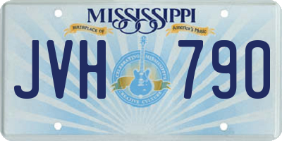 MS license plate JVH790