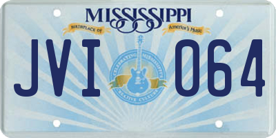 MS license plate JVI064