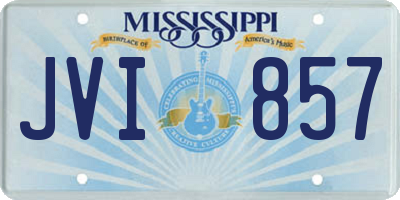 MS license plate JVI857