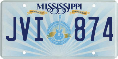MS license plate JVI874