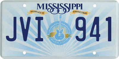 MS license plate JVI941