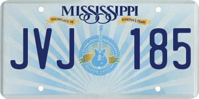 MS license plate JVJ185