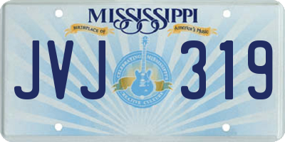 MS license plate JVJ319