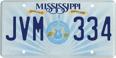 MS license plate JVM334