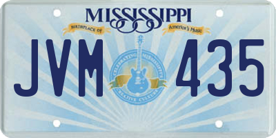 MS license plate JVM435