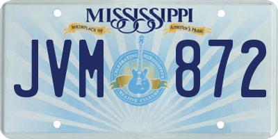 MS license plate JVM872