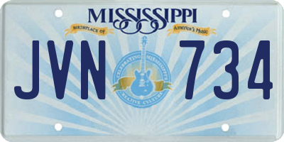 MS license plate JVN734