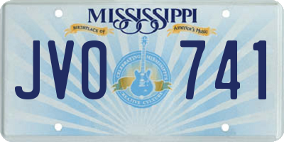 MS license plate JVO741