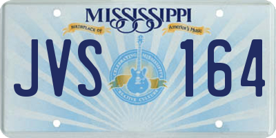 MS license plate JVS164