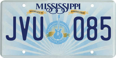 MS license plate JVU085