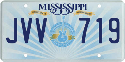 MS license plate JVV719