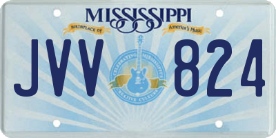 MS license plate JVV824